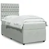 Image de vidaXL Sommier Ã  lattes de lit et matelas Gris clair 100x200cm Velours