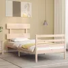 Image de vidaXL Sommier Ã  lattes de lit avec matelas Vert foncÃ© 90x200 cm