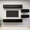Image de vidaXL Sommier Ã  lattes de lit avec matelas noir 120x190 cm velours
