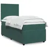 Image de vidaXL Sommier Ã  lattes de lit avec matelas Vert foncÃ© 100x200 cm