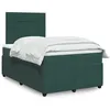 Image de vidaXL Sommier Ã  lattes de lit avec matelas vert foncÃ© 120x190 cm