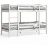 Image de vidaXL Lit superposÃ© Blanc 90x200 cm Bois de pin massif