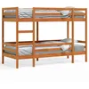 Image de vidaXL Lit superposÃ© cire marron 75x190 cm bois de pin massif