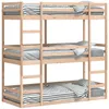 Image de vidaXL Lit superposÃ© triple 80x200 cm bois de pin massif