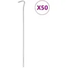 Image de Vidaxl Piquets De Tente 50 Pcs 30 Cm Ã7 Mm Acier GalvanisÃ©