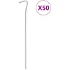 Image de Vidaxl Piquets De Tente 50 Pcs 23 Cm Ã4 Mm Acier GalvanisÃ©