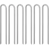 Image de Vidaxl Piquets De Tente 6 Pcs Forme De U 41,5 Cm Ã12mm Acier GalvanisÃ©