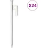 Image de Vidaxl Piquets De Tente 24 Pcs 20 Cm 9 Mm Acier GalvanisÃ©