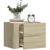 Image de Vidaxl Table De Chevet Murale ChÃªne Sonoma 45x30x35 Cm