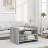 Image de vidaXL Table basse sonoma gris 80x50x50 cm bois d'ingÃ©nierie
