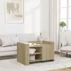 Image de vidaXL Table basse chÃªne sonoma 80x50x50 cm bois d'ingÃ©nierie