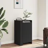 Image de Vidaxl Buffet Noir 45x35x75 Cm Bois D'IngÃ©nierie