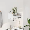 Image de vidaXL ÃtagÃ¨re murale blanc 70,5x35x30,5 cm bois d'ingÃ©nierie