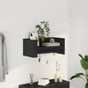 Image de vidaXL ÃtagÃ¨re murale noir 70,5x35x30,5 cm bois d'ingÃ©nierie