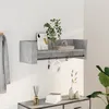 Image de vidaXL ÃtagÃ¨re murale gris bÃ©ton 100x35x30,5 cm bois d'ingÃ©nierie