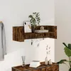Image de Vidaxl ÃtagÃ¨re Murale ChÃªne FumÃ© 100x35x30,5 Cm Bois D'ingÃ©nierie