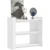 Image de vidaXL Table console blanc 100x35x90 cm bois d'ingÃ©nierie