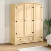 Image de VidaXL 4012160 placard et armoire de chambre Ã  coucher 4 Ã©tagÃ¨res 3 portes(s)