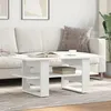Image de vidaXL Table basse blanc 102x55x42 cm bois d'ingÃ©nierie