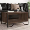 Image de vidaXL Table basse chÃªne marron 75x51x40 cm bois d'ingÃ©nierie