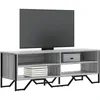 Image de vidaXL Meuble TV sonoma gris 122x34x41 cm bois d'ingÃ©nierie