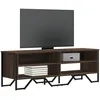 Image de vidaXL Meuble TV chÃªne marron 122x34x41 cm bois d'ingÃ©nierie