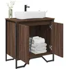 Image de vidaXL Armoire lavabo de salle de bain chÃªne marron 60x35x60 cm