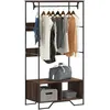 Image de vidaXL Armoire chÃªne marron 90x50x180 cm bois d'ingÃ©nierie
