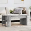 Image de vidaXL Table basse gris bÃ©ton 102x55x42 cm bois d'ingÃ©nierie
