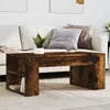 Image de vidaXL Table basse chÃªne fumÃ© 102x55x42 cm bois d'ingÃ©nierie