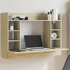 Image de vidaXL Bureau mural chÃªne sonoma 105x48x75 cm bois d'ingÃ©nierie