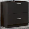 Image de vidaXL Armoire d'Ã©vier noir 59x37x59 cm bois d'ingÃ©nierie