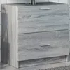 Image de vidaXL Meuble d'Ã©vier sonoma gris 59x37x59 cm bois d'ingÃ©nierie