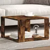 Image de Vidaxl Table Basse ChÃªne FumÃ© 51,5x51,5x30 Cm Bois D'ingÃ©nierie