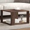 Image de vidaXL Table basse chÃªne marron 51,5x51,5x30 cm bois d'ingÃ©nierie