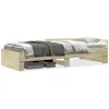 Image de vidaXL Cadre de lit sans matelas chÃªne sonoma 90x190 cm