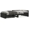 Image de vidaXL Cadre de lit sans matelas noir 75x190 cm bois ingÃ©nierie