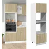 Image de Vidaxl Armoire Ã Micro-Ondes ChÃªne Sonoma 60x57x207 Cm AgglomÃ©rÃ©