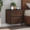 Image de vidaXL Tables de chevet murales 2 pcs chÃªne marron 40x31x39,5 cm