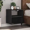 Image de vidaXL Table de chevet murale noir 40x31x39,5 cm