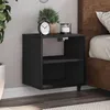 Image de vidaXL Tables de chevet murales 2 pcs noir 40x31x39,5 cm