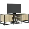 Image de vidaXL Meuble TV chÃªne sonoma 120x35x41 cm bois d'ingÃ©nierie et mÃ©tal