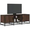 Image de vidaXL Meuble TV chÃªne marron 120x35x41 cm bois d'ingÃ©nierie et mÃ©tal