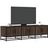 Image de vidaXL Meuble TV chÃªne marron 150x35x41 cm bois d'ingÃ©nierie et mÃ©tal