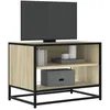 Image de Vidaxl Meuble Tv ChÃªne Sonoma 61x40x46 Cm Bois D'ingÃ©nierie Et MÃ©tal