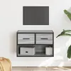Image de vidaXL Meuble TV sonoma gris 60x31x39,5 cm bois d'ingÃ©nierie et mÃ©tal