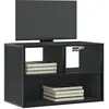 Image de vidaXL Meuble TV noir 60x31x39,5 cm bois d'ingÃ©nierie et mÃ©tal