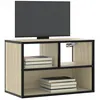 Image de vidaXL Meuble TV chÃªne sonoma 60x31x39,5 cm bois d'ingÃ©nierie et mÃ©tal