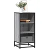 Image de vidaXL Buffet sonoma gris 35,5x35x76 cm bois d'ingÃ©nierie et mÃ©tal