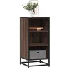 Image de vidaXL Buffet chÃªne marron 35,5x35x76 cm bois d'ingÃ©nierie et mÃ©tal